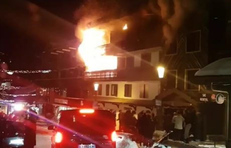 Na znanem francoskem smučišču izbruhnil požar, dva mrtva (Video)