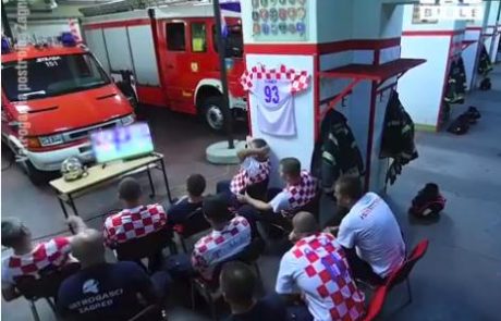Ves svet govori o tem posnetku hrvaških gasilcev med tekmo njihove reprezentance