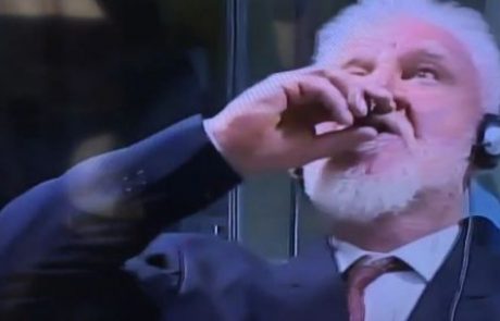 Obsojeni Praljak, ki je pred sodnikom spil strup, je umrl