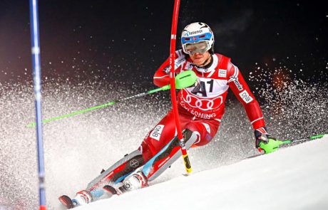 Kristoffersen premagal Hirscherja v Kitzbühlu