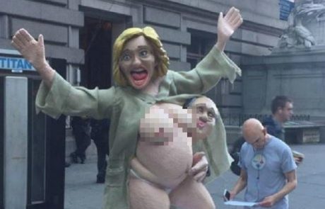 ZDA zgrožene zaradi kipa na pol gole Hillary Clinton s kopiti namesto stopal