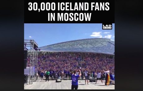 Video dneva: 30,000 Islandskih navijačev je z vikinškim vojnim krikom podprlo svoje nogometaše