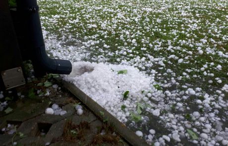 Neurje na Štajerskem odkrivalo strehe, podiralo drevje, padala je toča