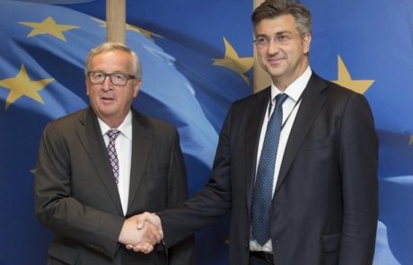 Juncker: Spor o meji med Slovenijo in Hrvaško je treba rešiti na dvostranski ravni