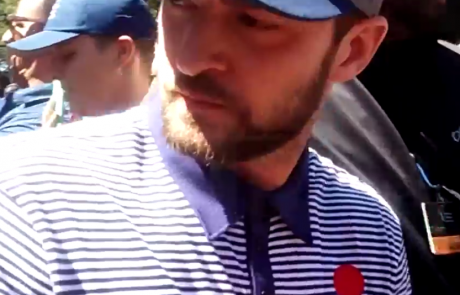 Oboževalec Justinu Timberlakeu “prilepil” klofuto (Video)