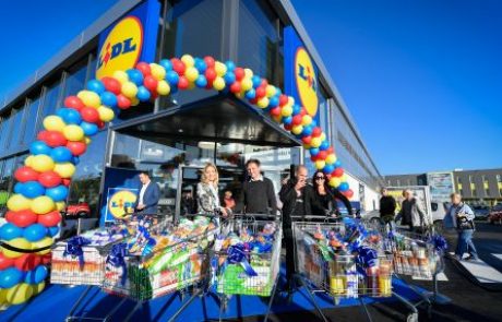 Lidl z donacijo UP-orniku odprl trgovino na Teznem