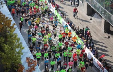 FOTO: Kenijca Mutai in Changwonyjeva zmagala na 42 km v Ljubljani