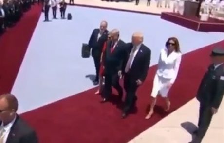 Res ga sovraži: Poglejte, kaj je Melania naredila Donaldu, ko sta pristala v Izraelu