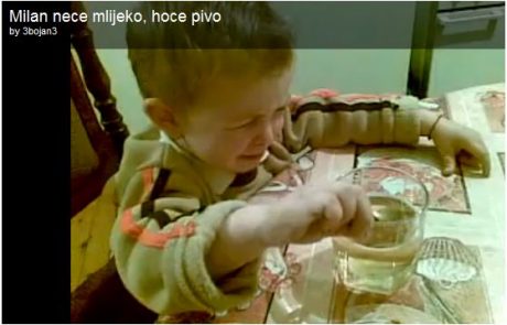 VIDEO: Otrok, ki si obupano želi piva