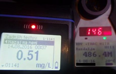 FOTO: Pijan s 146 km/h ogrožal mlade sopotnike