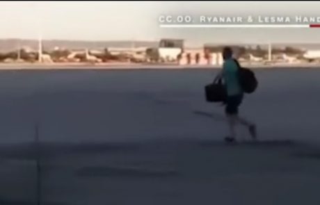 Nenavaden incident na madridskem letališču: Potnik po pisti lovil zamujeno letalo (Video)