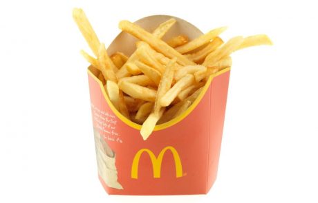 Ali veste, čemu služi zgornji del McDonaldsove embalaže za krompirček?