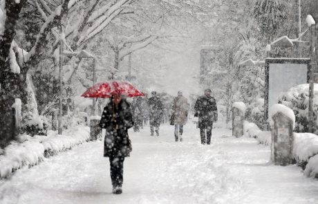 Prihaja obilna snežna pošiljka, sneg bo moker in bo veliko težav povzročal v prometu