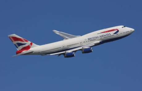 Letalo britanskega prevoznika zaradi vetra podrlo hitrostni rekord