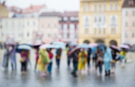 Vreme: Danes bo oblačno in deževno, najmanj dežja bo na Primorskem