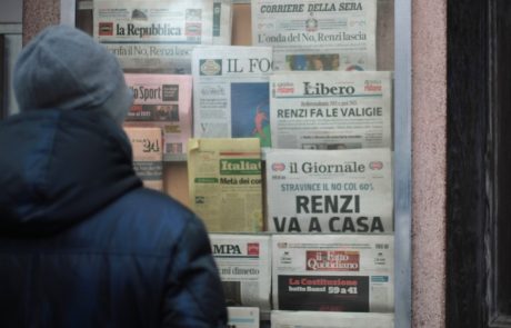 Svet zaskrbljen zaradi izidov italijanskega referenduma