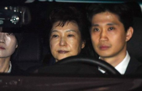 Južnokorejska predsednica po aretaciji že v priporu