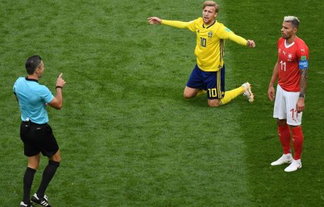 Švedska nogometna reprezentanca je predzadnja četrtfinalistka svetovnega prvenstva v Rusiji