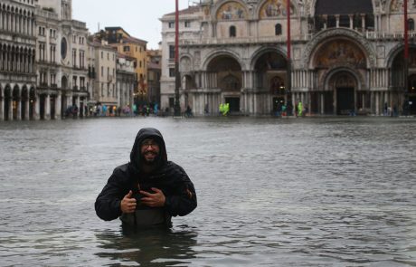 To za junij ni ravno običajno: V Benetkah poplavilo Markov trg