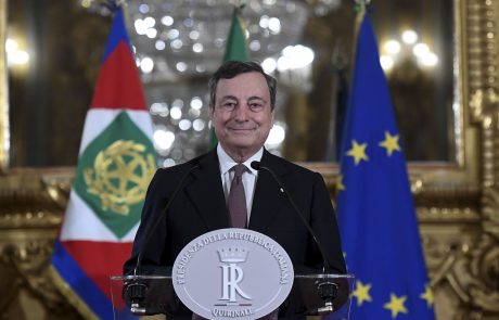 Mario Draghi uradno sprejel položaj italijanskega premierja