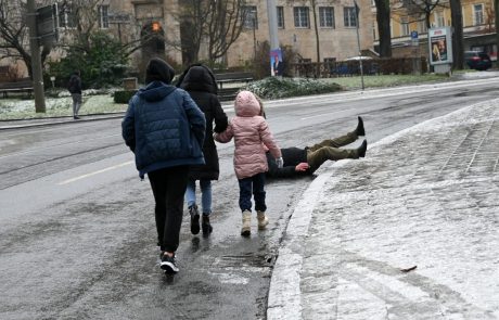 Ledene nevihte zajele Nemčijo: odpovedani leti, samo v Hamburgu več kot 200 prometnih nesreč in padcev