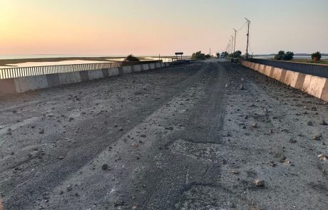 Poškodovan še en most na okupirani polotok Krim, Rusi krivijo Kijev