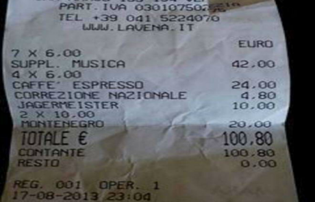 Turisti za štiri kavice in tri likerje plačali 100 evrov!