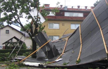 Veter na strehi telovadnice povzročil za 100 tisočakov škode