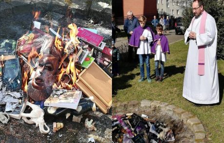 Cerkev na Poljskem je zažgala mladinske knjige, ki ne ustrezajo verskemu nauku