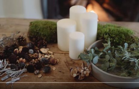 DIY: Čudovit, doma narejen adventni venček v skandinavskem stilu (video)
