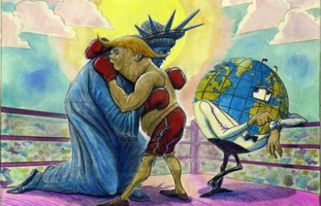 Ekskluzivno: 100 dni Donalda Trumpa v karikaturah