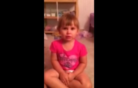Video dneva: Poglejte, kako se je deklica simpatično poskušala izvleči iz težav