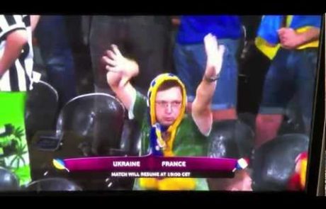 Ukrajinski nogometni navijač ima “moves like Jagger”