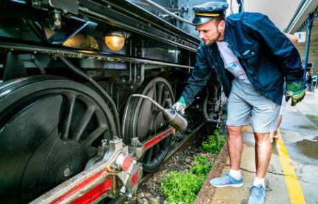 FOTO in VIDEO: Do Podčetrtka kot strojevodja